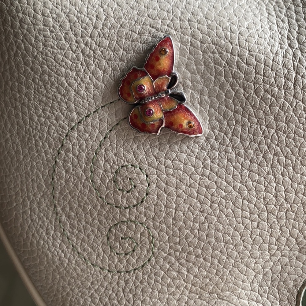 Brighton Flutter Fantasy Enameled Butterfly & Flo… - image 3